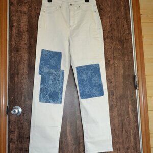 White ladies jeans